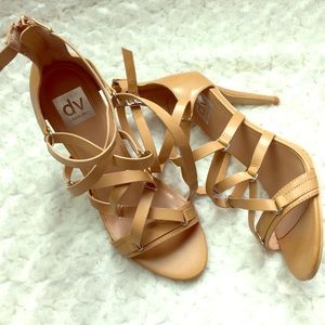 Dolce Vita Womens Criss Crox Strappy Heel Sandal